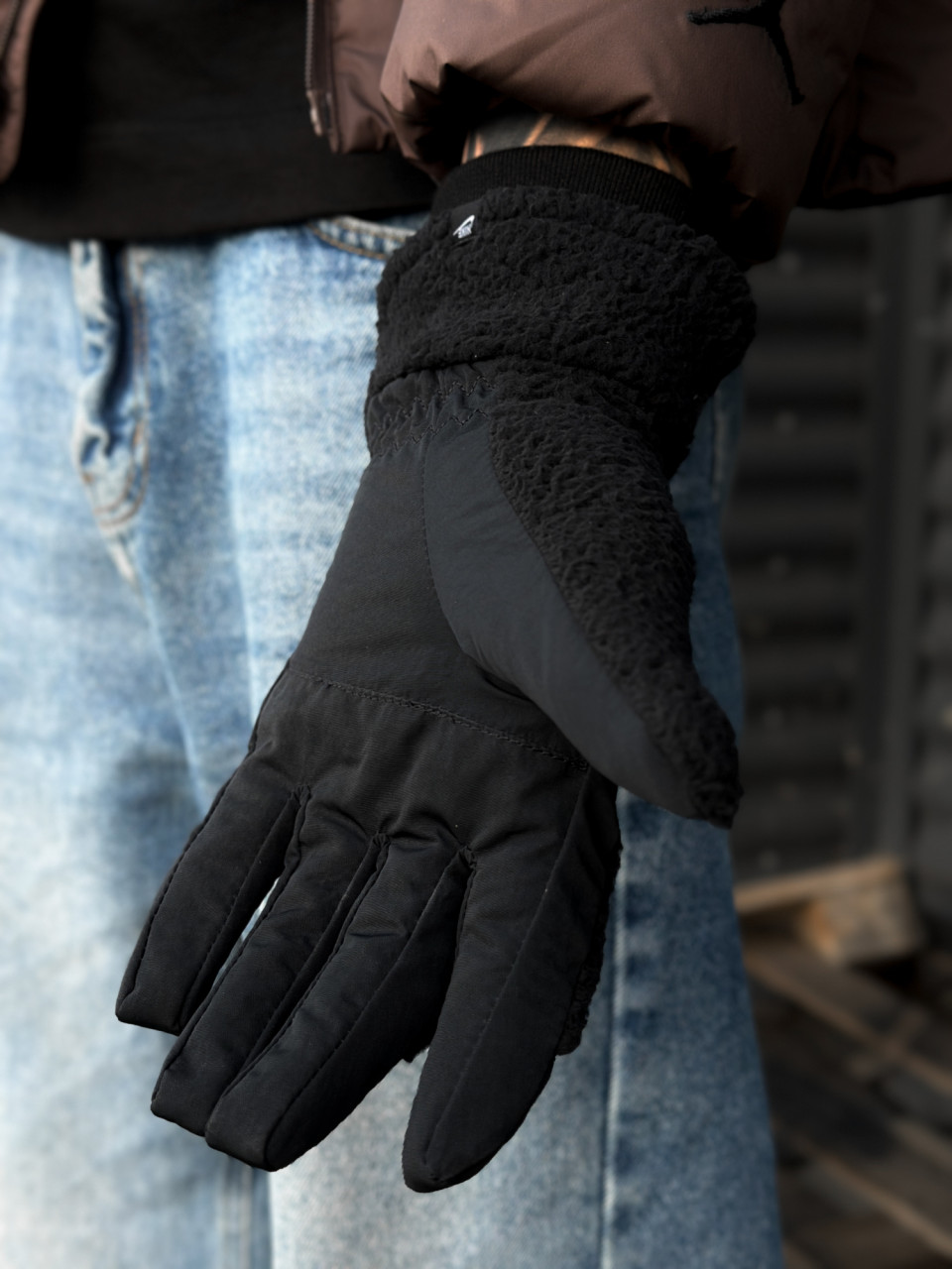 РУКАВИЧКИ NIKE M TG SHERPA BLACK/BLACK/WHITE XL