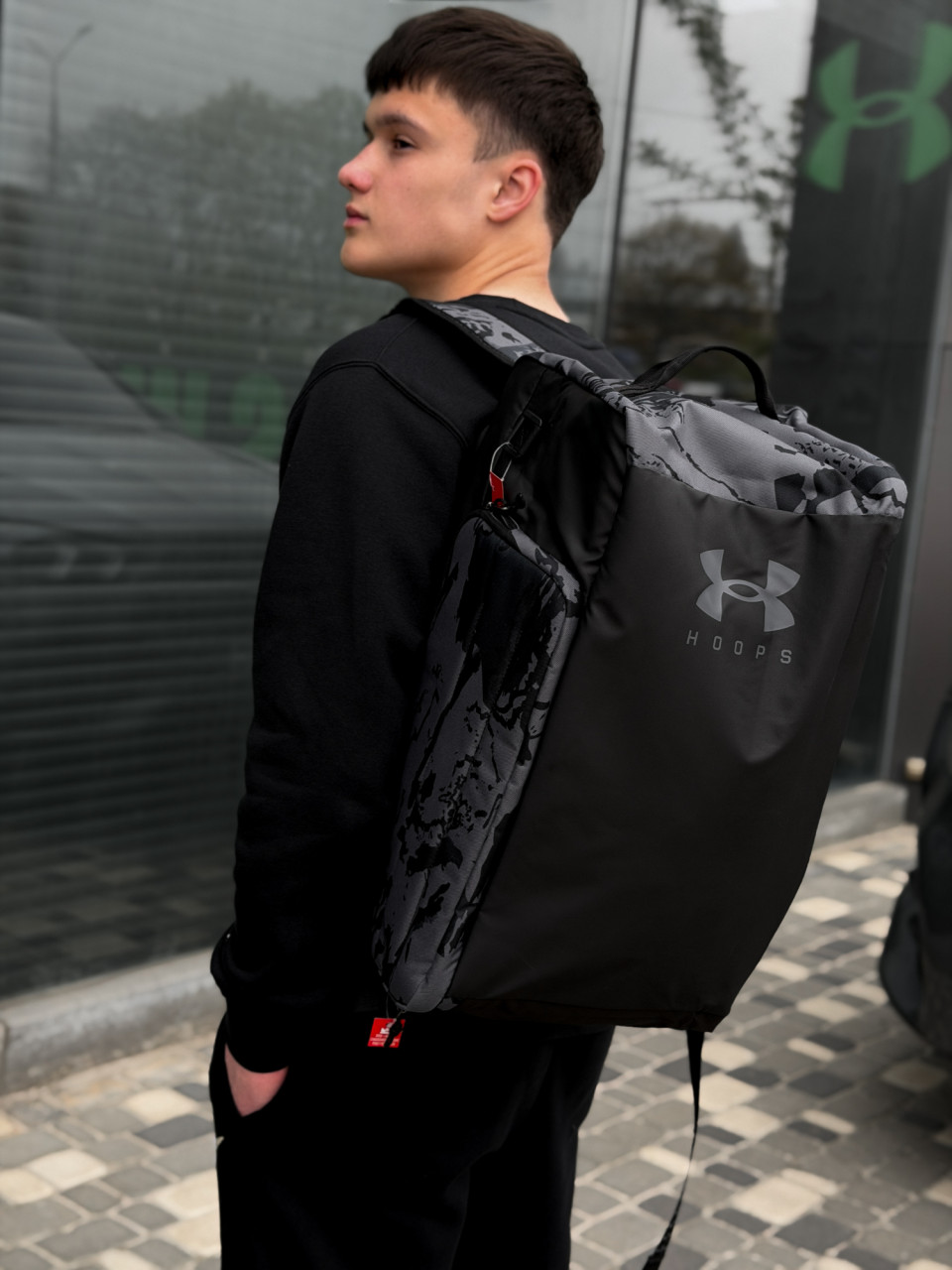 Сумка/UA Contain Duo SM BP Duffle-BLK