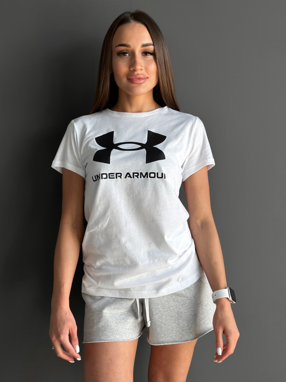 Футболка/UA W SPORTSTYLE LOGO SS