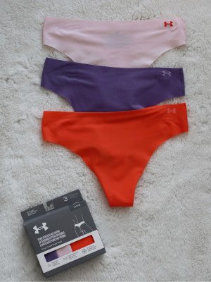 Труси/UA PURE STRETCH NO SHOW THONG -SOLID 3PK