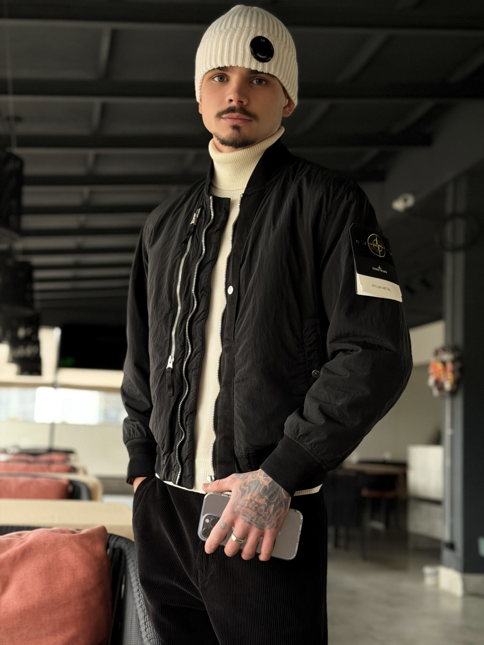 Бомбер Stone Island NYLON METAL IN ECONYL®