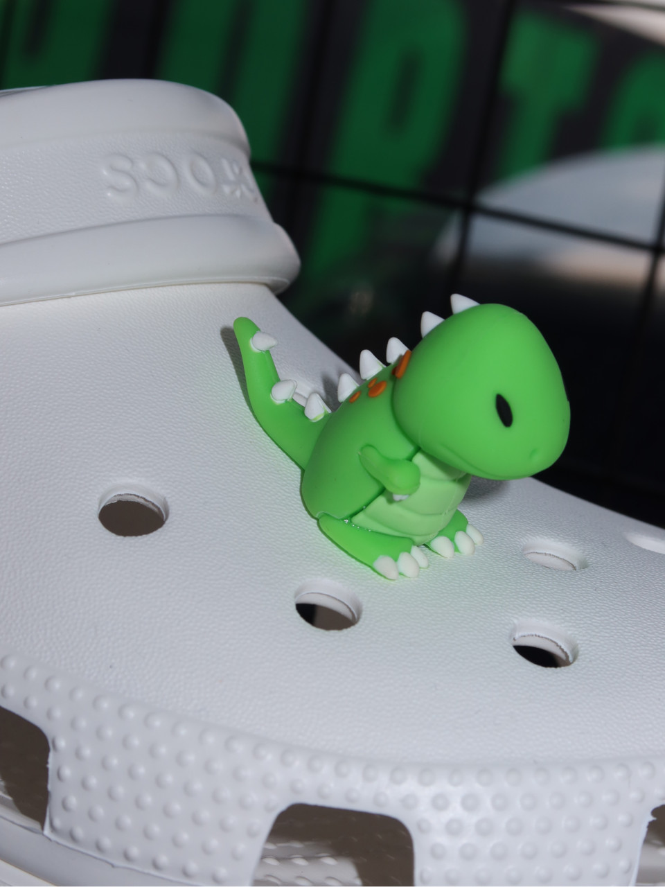 ПРИКРАСИ ДЛЯ ВЗУТТЯ 3D Green Dino