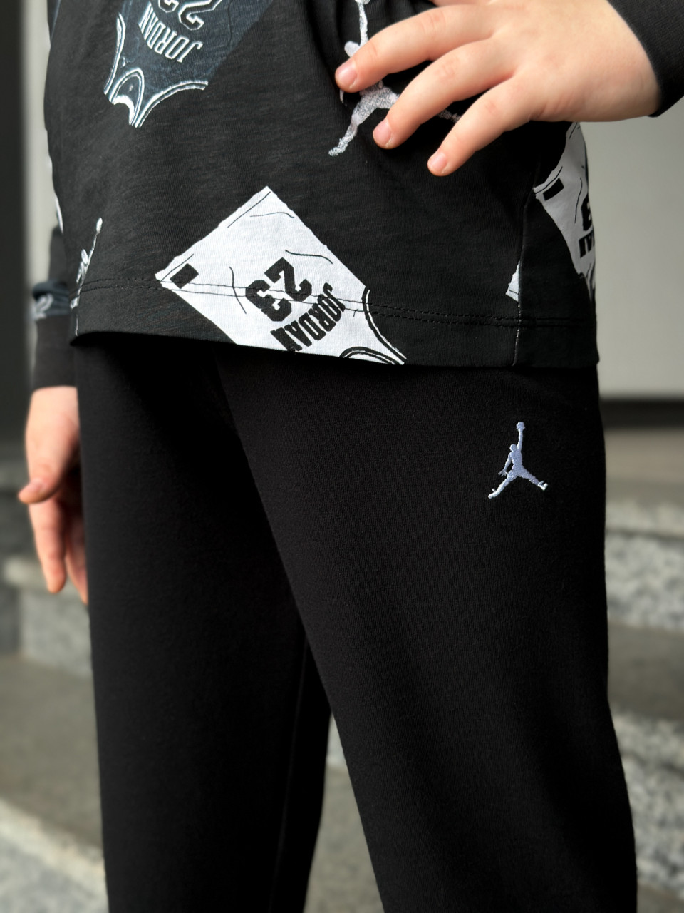 КОСТЮМ ДЕМІСЕЗОНИЙ СИНТЕТИЧНИЙ JDN MJ 23 JERSEY LS PANT  SET