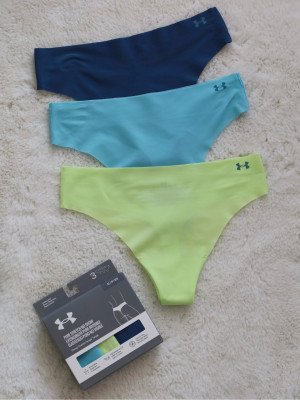 Труси/UA PURE STRETCH NO SHOW THONG -SOLID 3PK