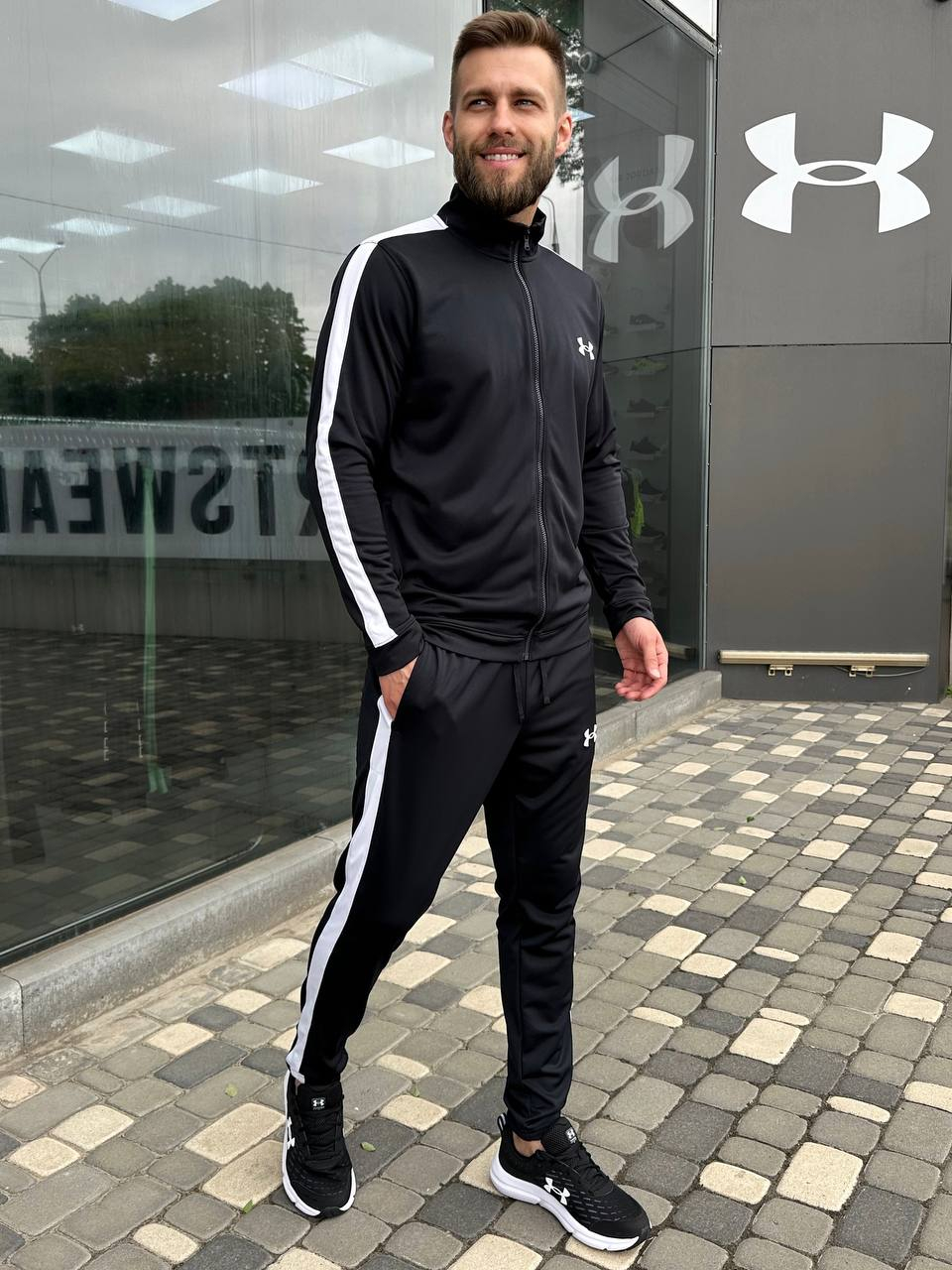 КОСТЮМ ДЕМІСЕЗОННИЙ ЕЛАСТИКОВИЙ/UA Knit Track Suit