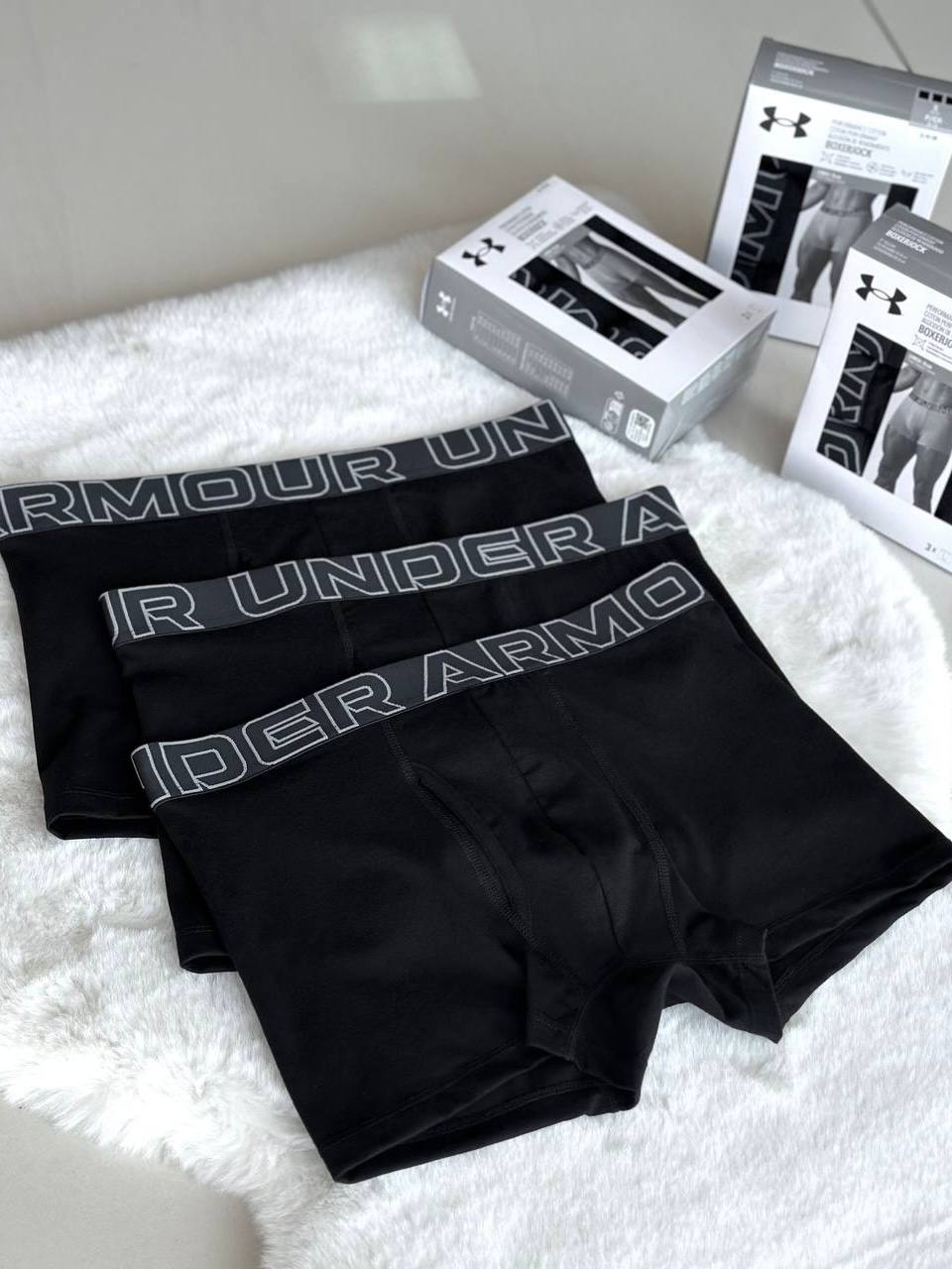 ТРУСИ UA PERFORMANCE COTTON - SOLID 3" 3PK
