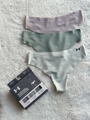 Труси/Underwear Thong UA PURE STRETCH NO SHOW THONG -SOLID 3PK