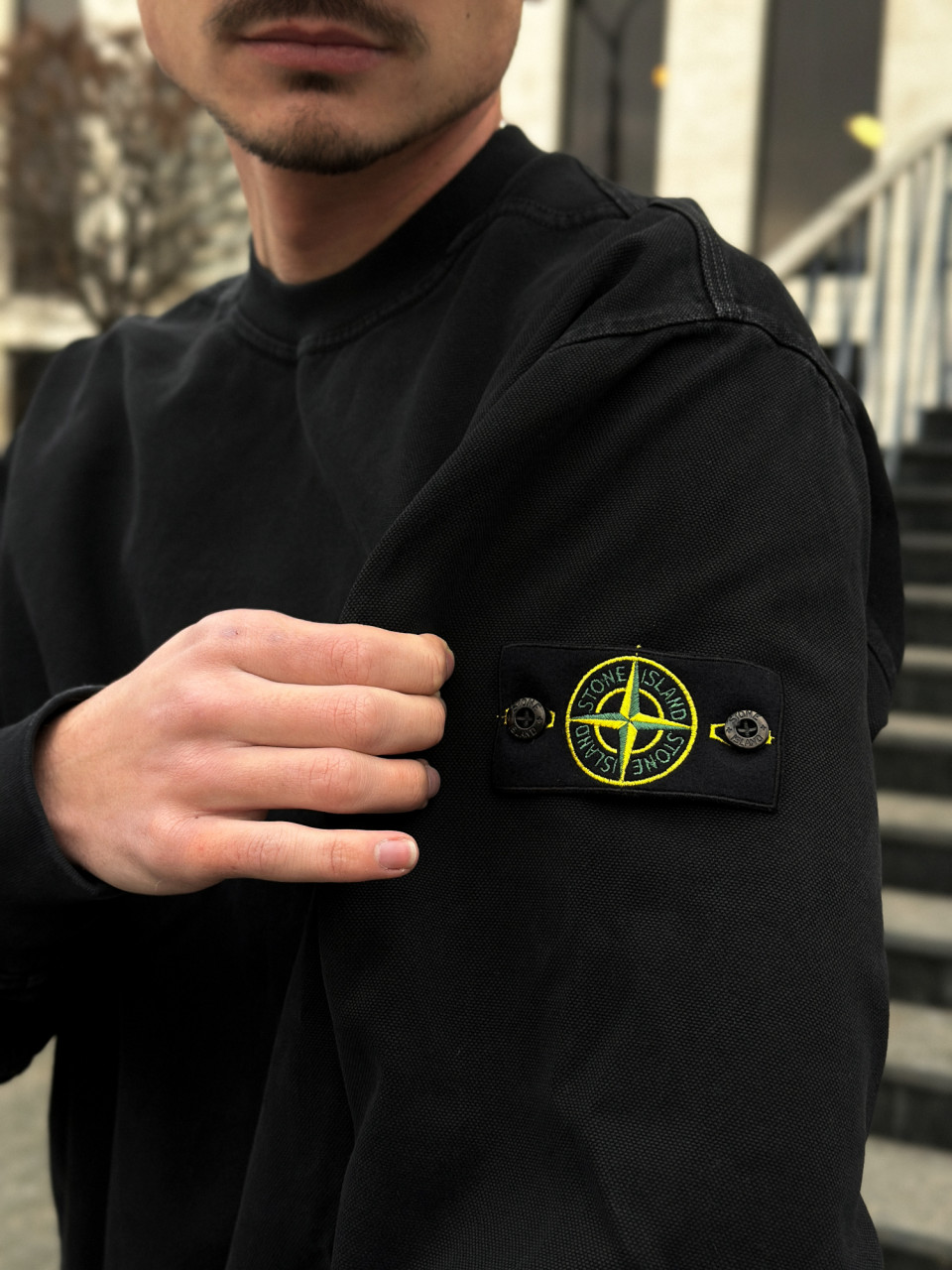 СВІТШОТ 'OLD' EFFECT STONE ISLAND