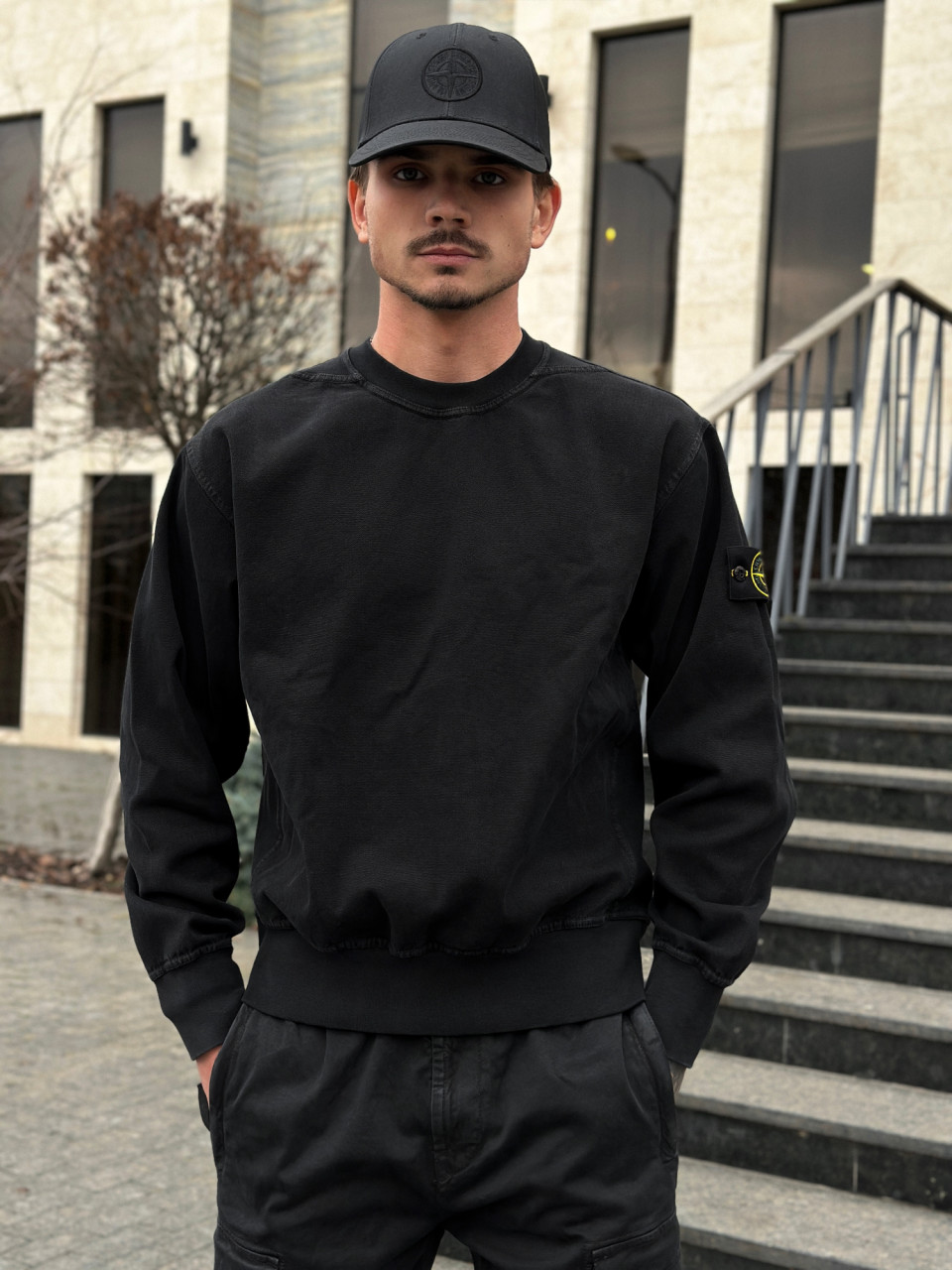 СВІТШОТ 'OLD' EFFECT STONE ISLAND