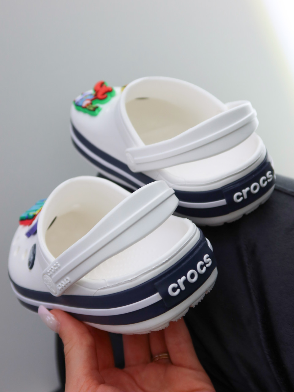 КЛОГИ Crocband Clog K Whi/ Navy