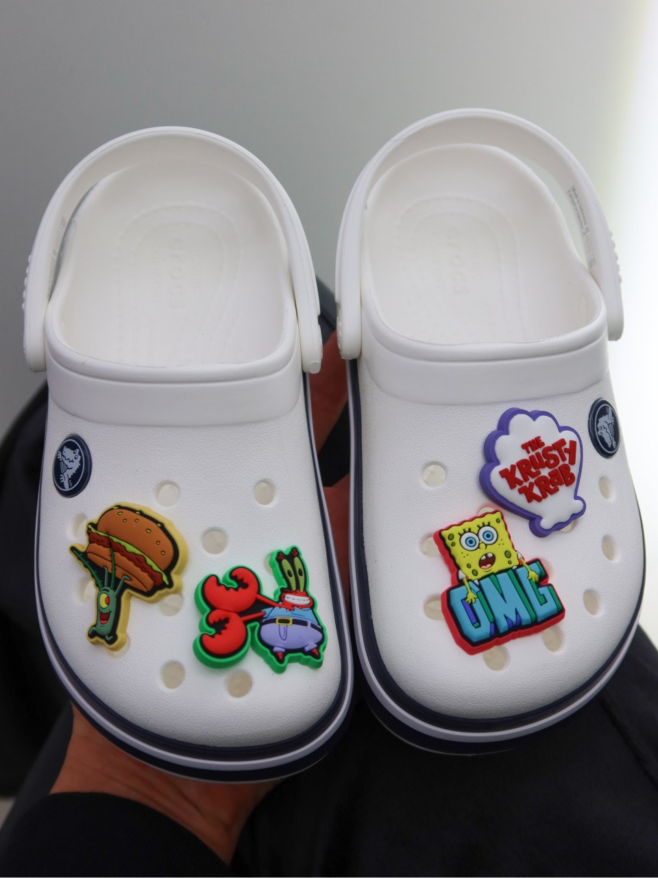 КЛОГИ Crocband Clog K Whi/ Navy
