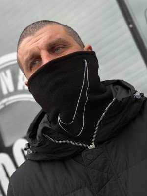 БАФ NIKE FLEECE NECKWARMER 2.0 BLACK/WHITE OSFM