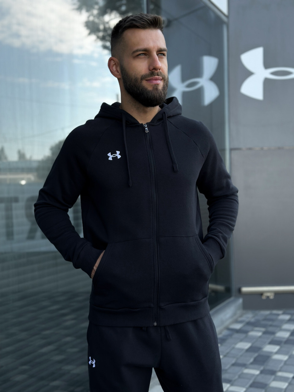 КОСТЮМ ЗИМОВИЙ БАВОВНЯНИЙ UA RIVAL FLEECE FZ