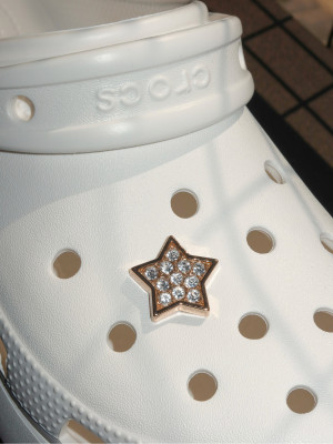 ПРИКРАСИ ДЛЯ ВЗУТТЯ Tiny Gold Star with Diamonds