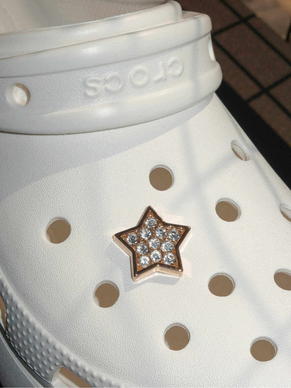 ПРИКРАСИ ДЛЯ ВЗУТТЯ Tiny Gold Star with Diamonds