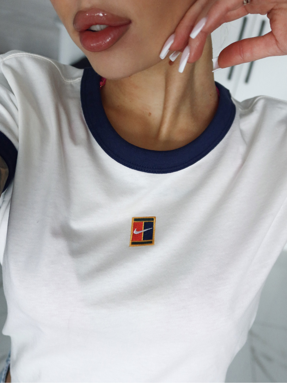 ФУТБОЛКА W NK SS TEE HRTG RCQT RNGR MOD
