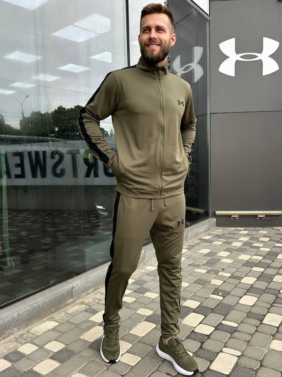 КОСТЮМ ДЕМІСЕЗОННИЙ ЕЛАСТИКОВИЙ/UA Knit Track Suit