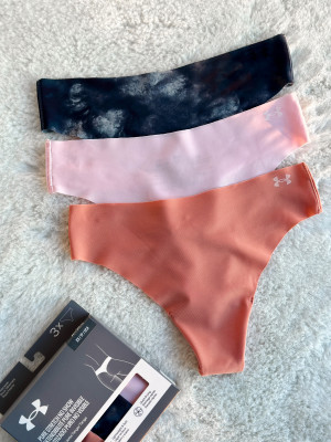Труси/Underwear Thong UA PURE STRETCH NO SHOW THONG -PRINT 3PK