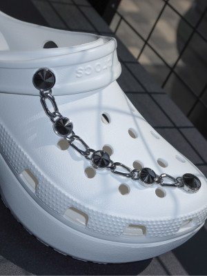 ПРИКРАСА ДЛЯ ВЗУТТЯ Silver  Luxe  Studded Chain