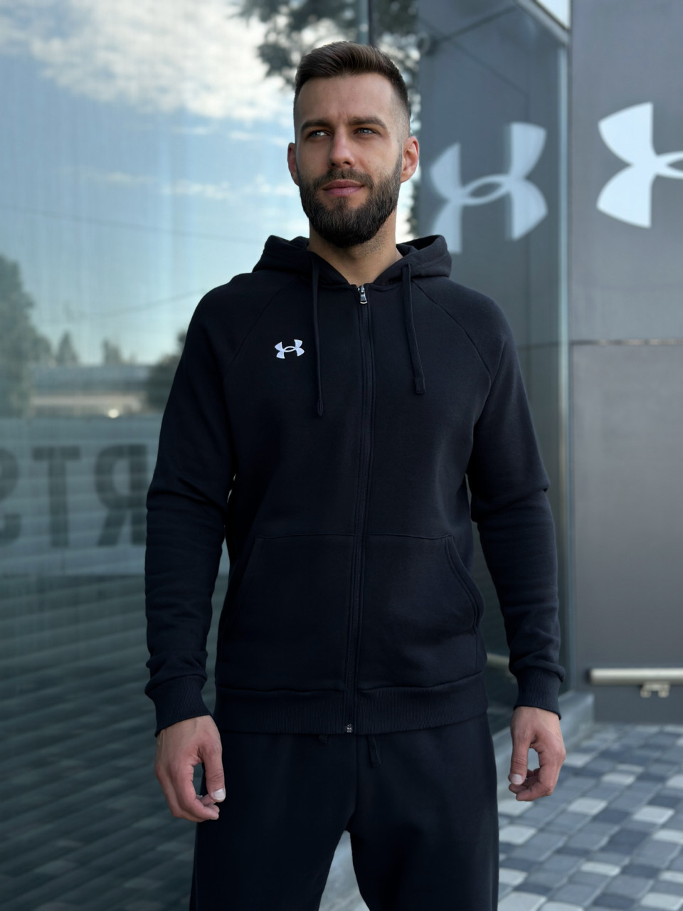 ТОЛСТОВКА/UA Rival Fleece FZ Hoodie