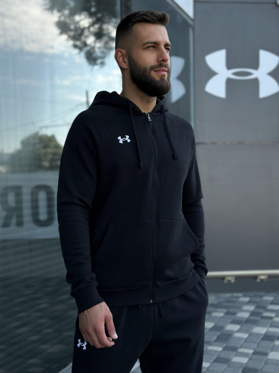 ТОЛСТОВКА/UA Rival Fleece FZ Hoodie