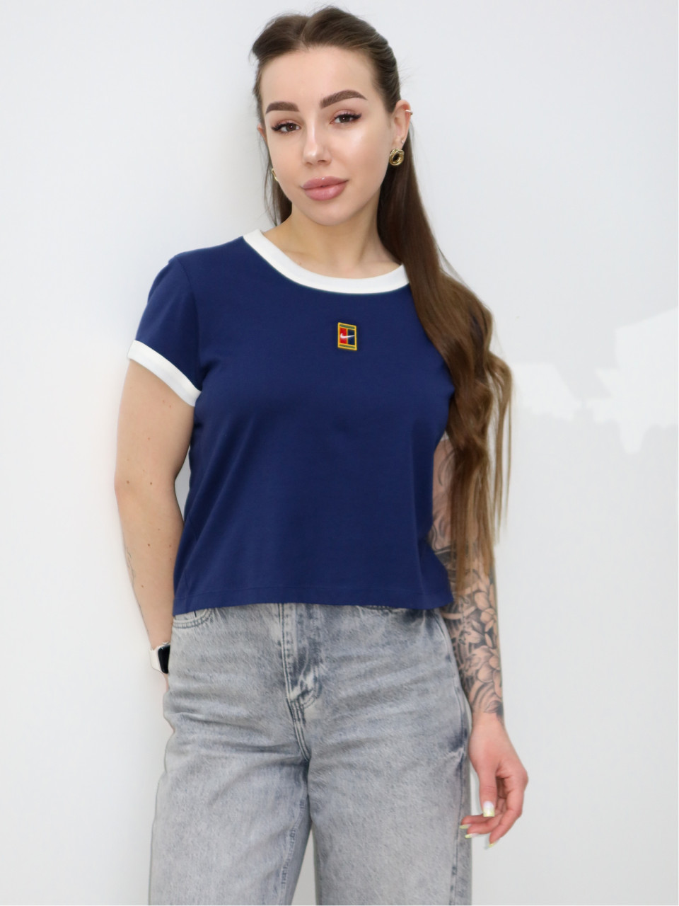 ФУТБОЛКА W NK SS TEE HRTG RCQT RNGR MOD