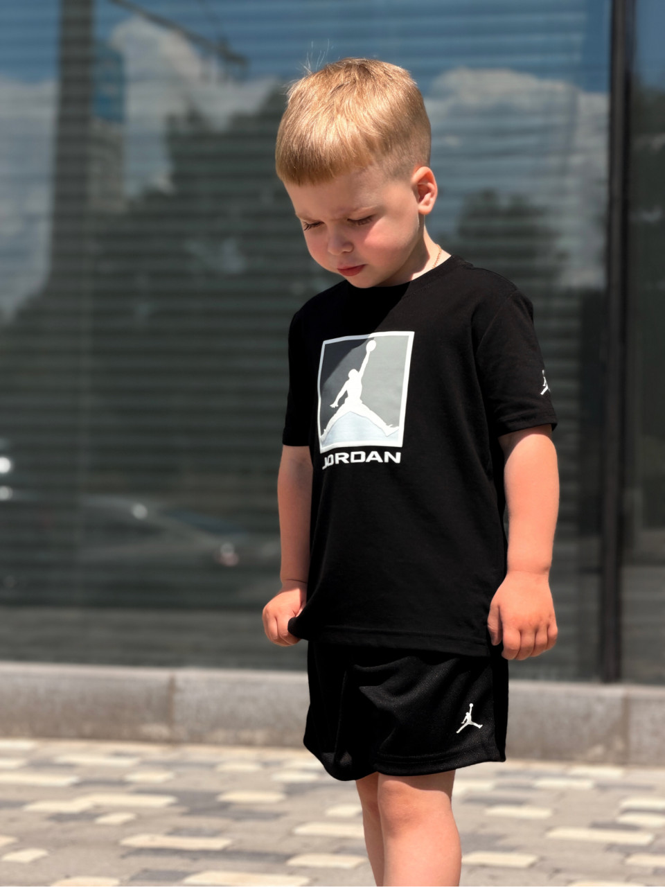КОМПЛЕКТ:ФУТБОЛКА ТА ШОРТИ  JDB MJ BRK BL MESH SHORT SET