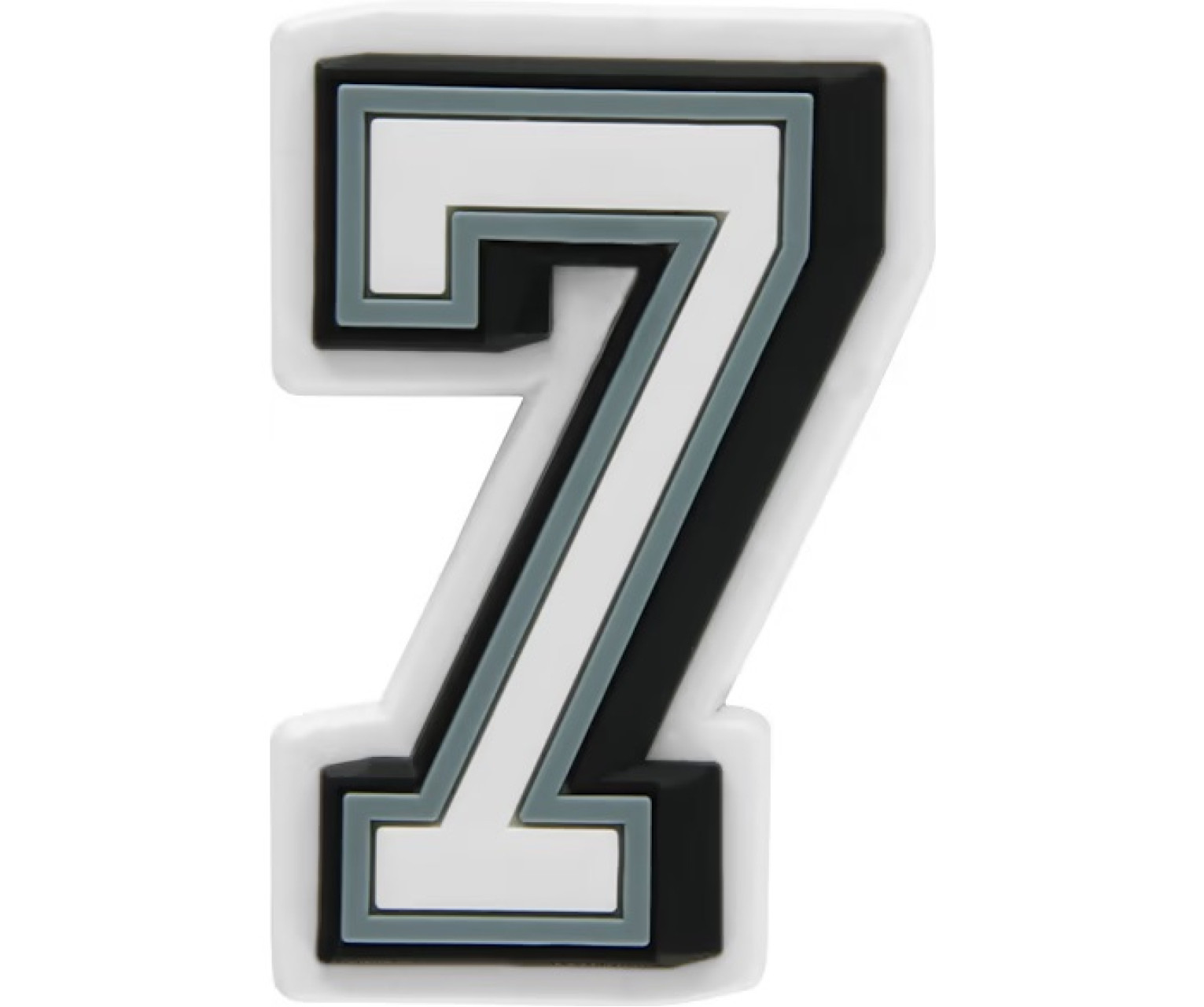 ПРИКРАСИ ДЛЯ ВЗУТТЯ Jibbitz B&W Number 7