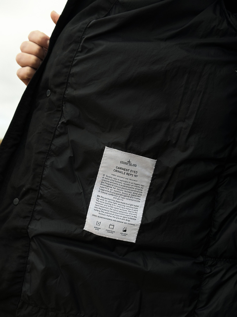 КУРТКА CRINKLE REPS down parka STONE ISLAND