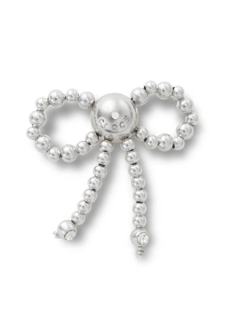 ПРИКРАСА ДЛЯ ВЗУТТЯ Silver Beaded Bow