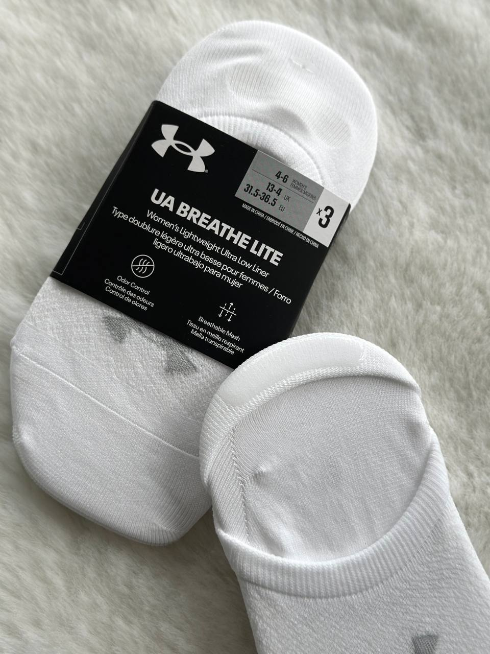 Шкарпетки/UA Breathe Lite Ultra Low 3p