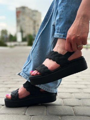САНДАЛІ Brooklyn Woven Upper LW Blk/Blk