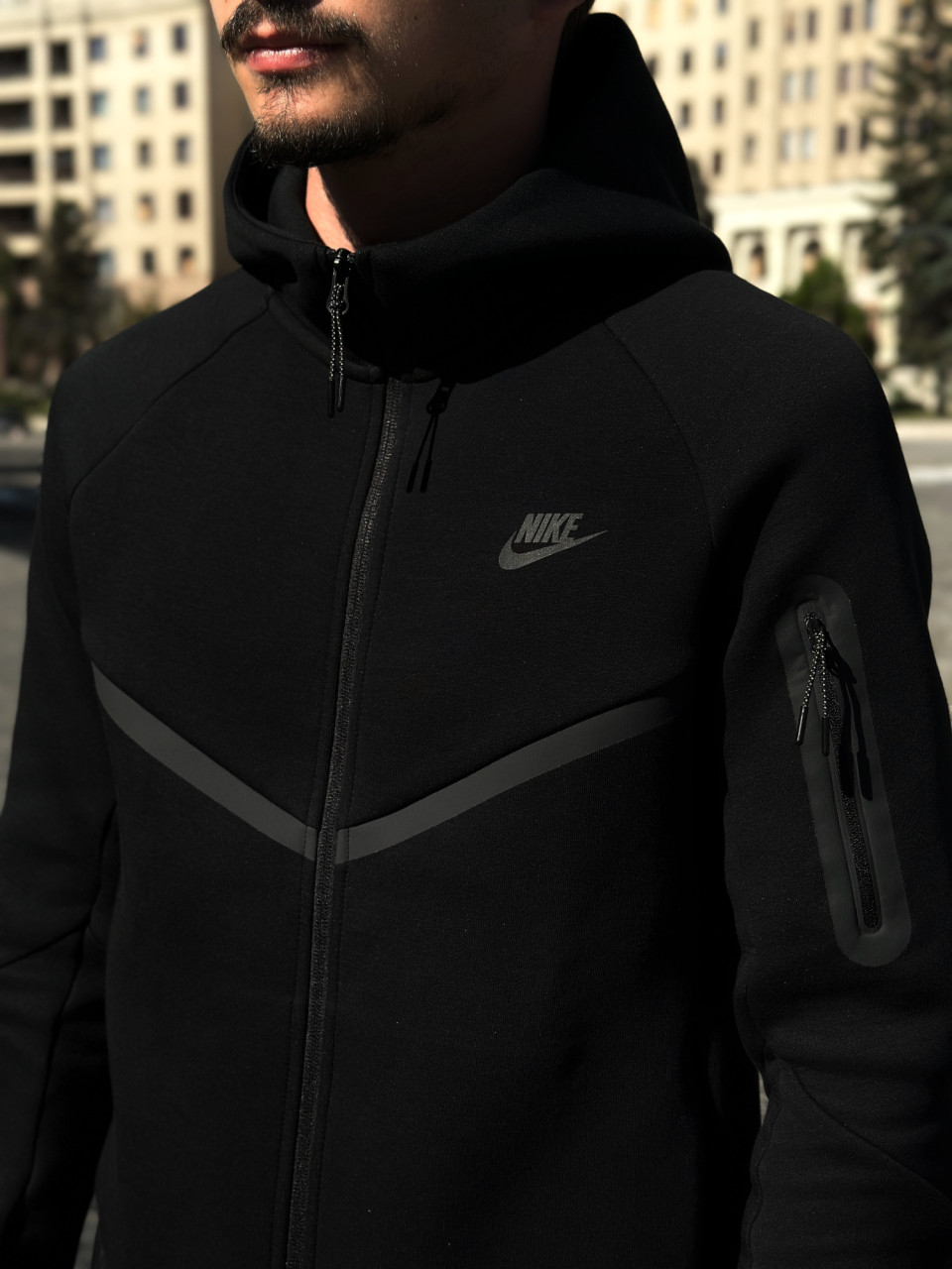 ТОЛСТОВКА M NK TCH FLC FZ WR HOODIE