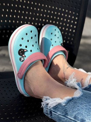 КЛОГИ Crocband Clog K IBlu/Whi