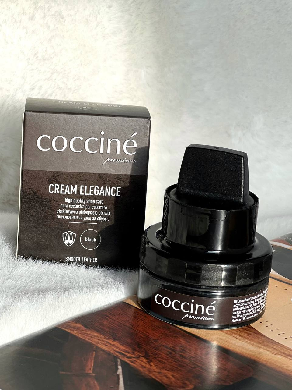 Крем для взуття зі шкіри чорний COCCINE CREAM ELEGANCE 50 мл