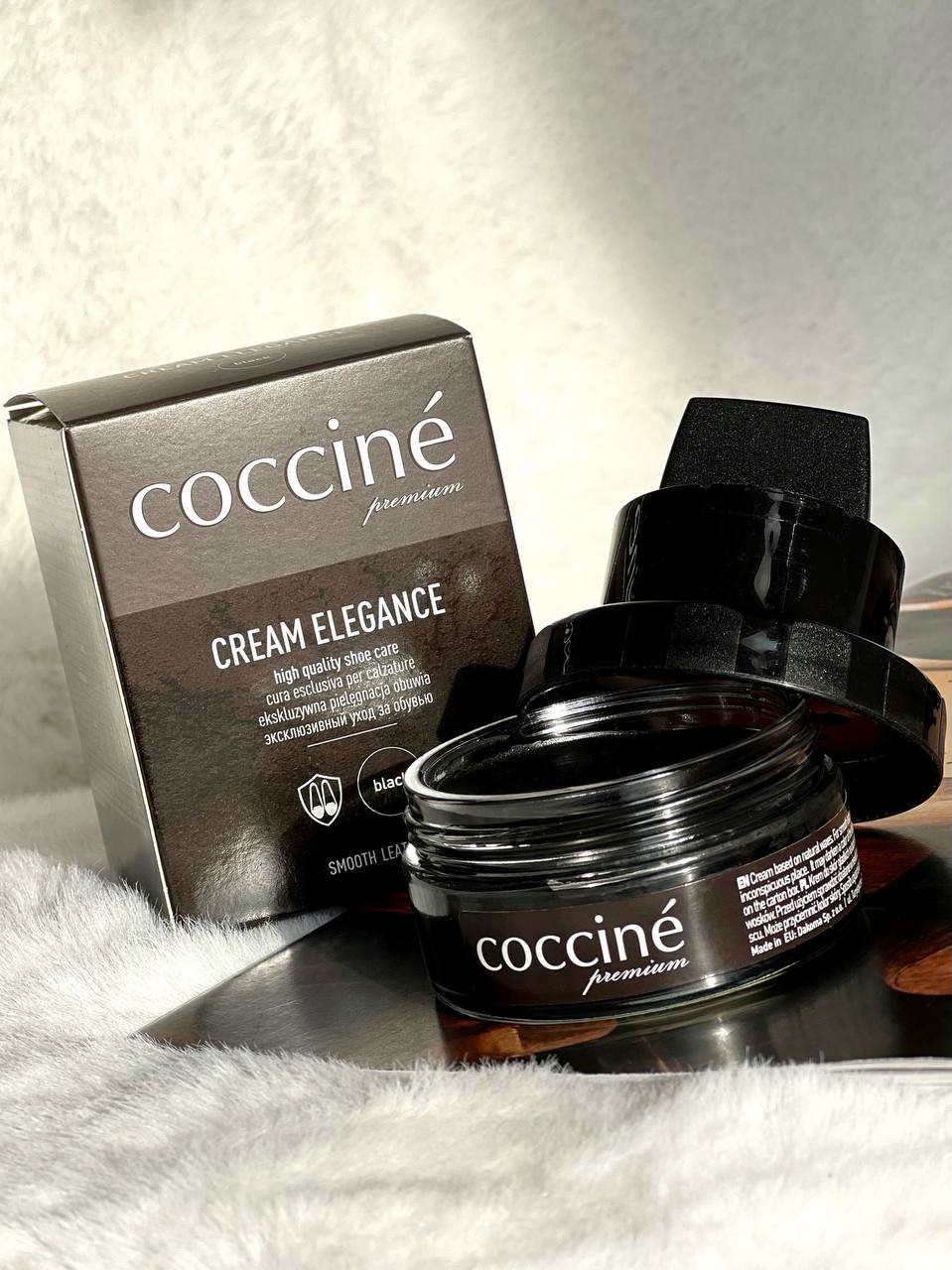 Крем для взуття зі шкіри чорний COCCINE CREAM ELEGANCE 50 мл