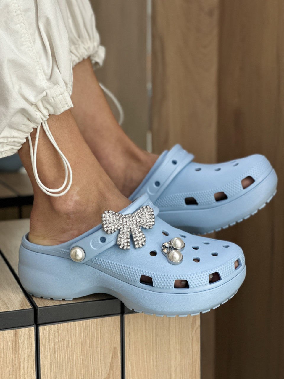 КЛОГИ Classic Platform Pearl Clog BCc