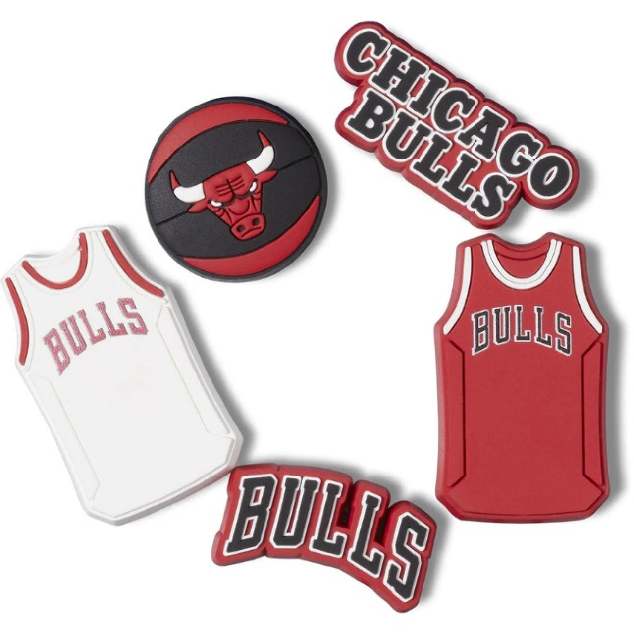НАБІР ПРИКРАС ДЛЯ ВЗУТТЯ NBA Chicago Bulls 5Pck