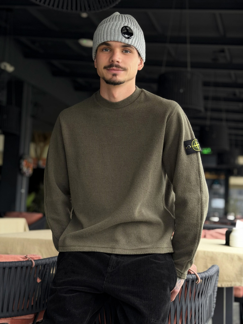 Джемпер Stone Island RIBBED WOOL NYLON K2S