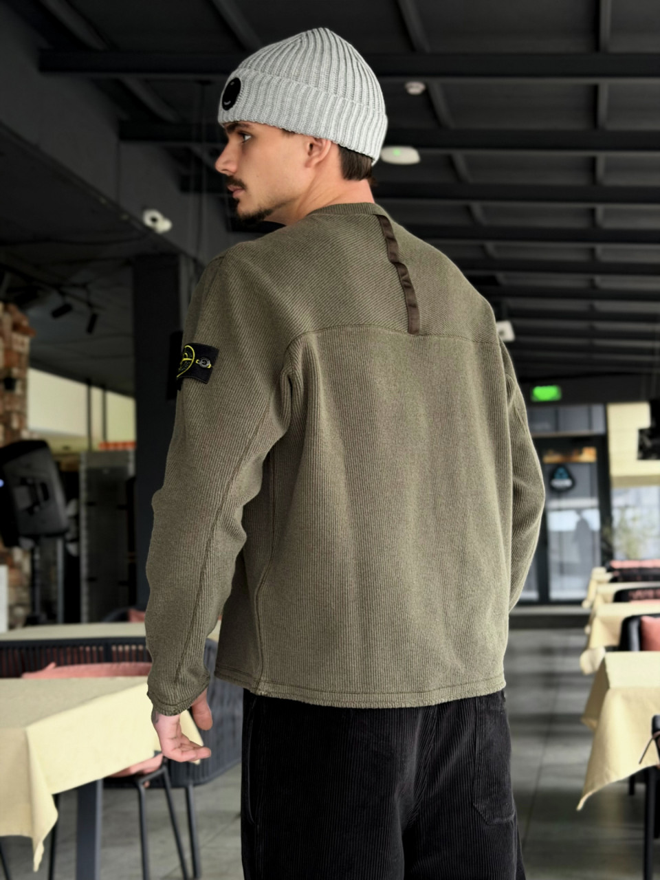 Джемпер Stone Island RIBBED WOOL NYLON K2S