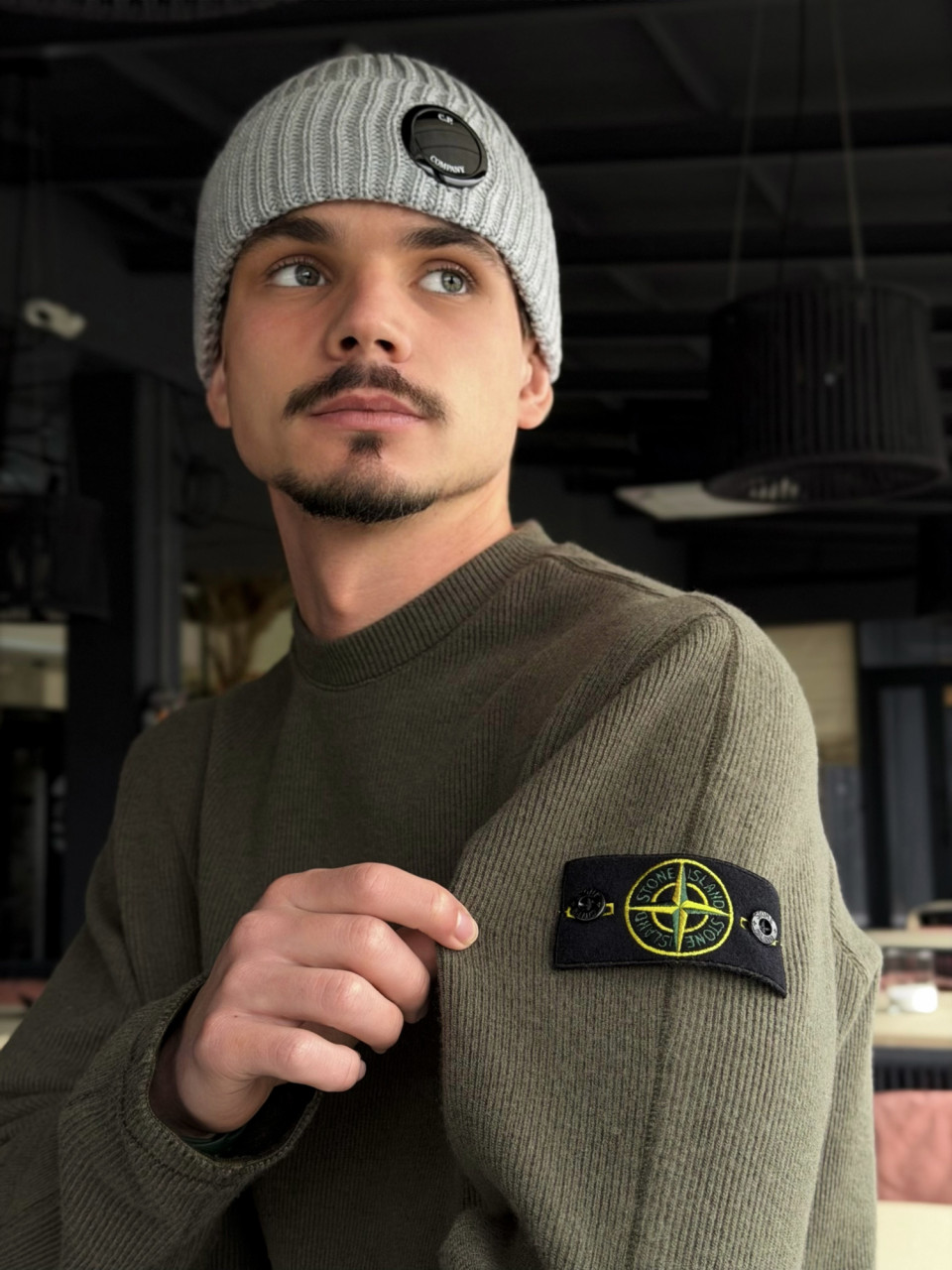 Джемпер Stone Island RIBBED WOOL NYLON K2S