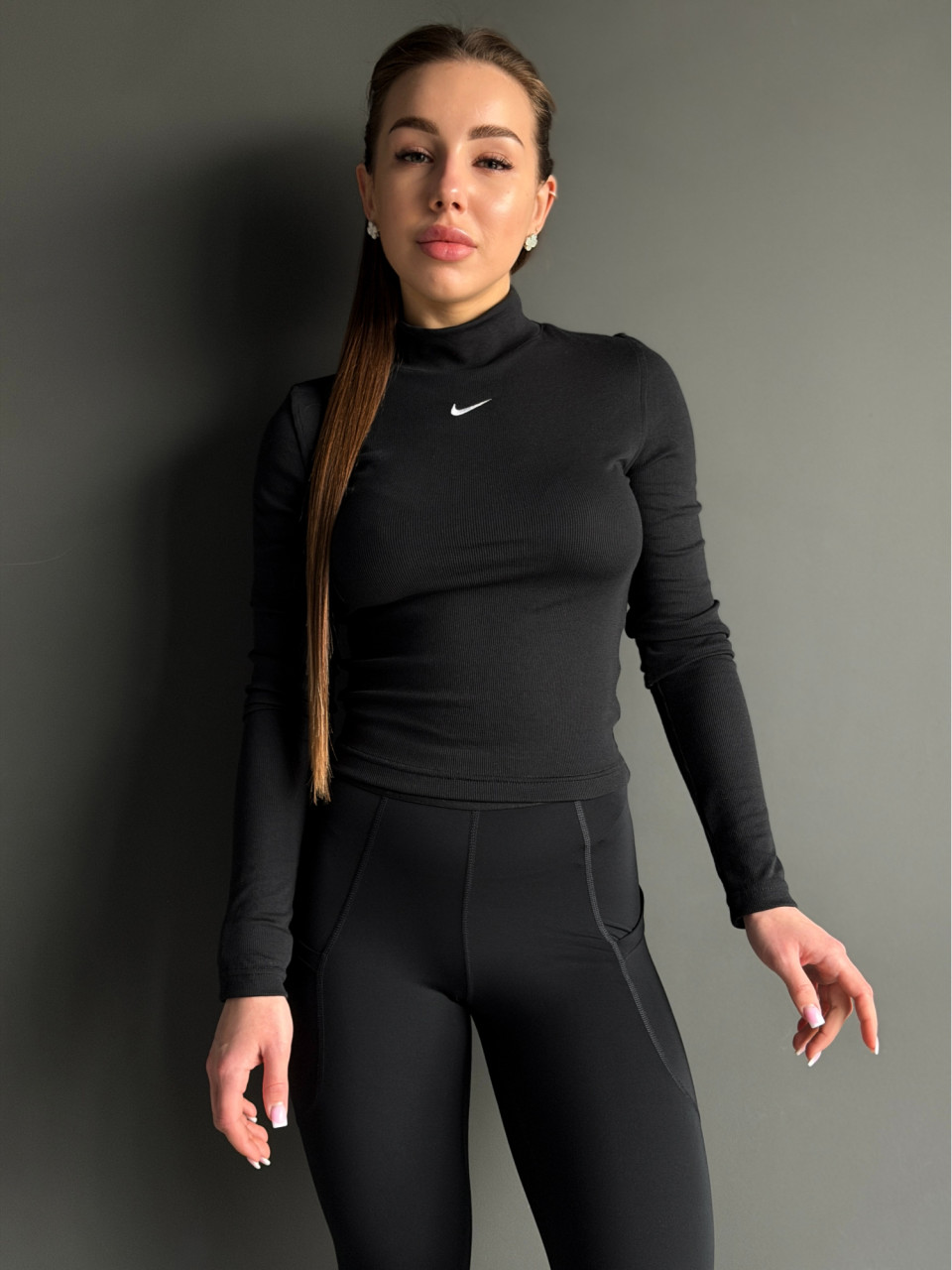 ЛОНГСЛІВ W NSW ESSNTL RIB MOCK LS TOP